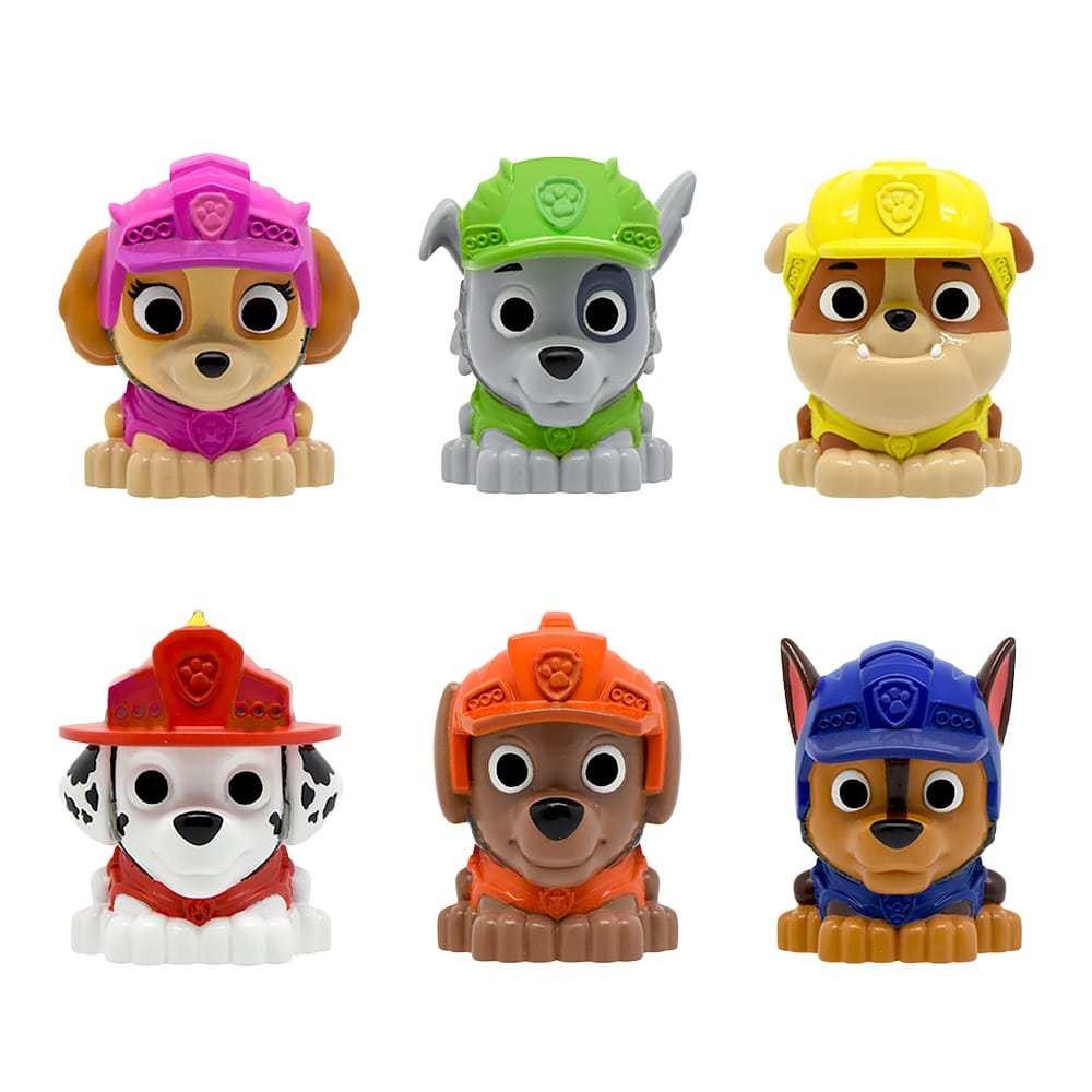 Set of collectible Paw Patrol figures: Skye, Rocky, Zuma, Marshall, Tracker, and Chase for Schylling 51460