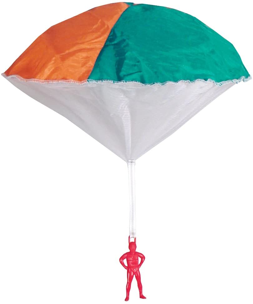 Orange and teal umbrella with a red dangling figure toy for Toy Smith 3337