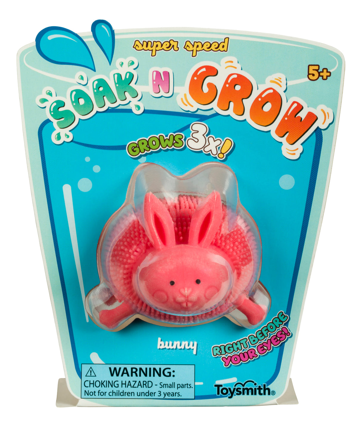 Farm Fresh Soak and Grow | 5777 | Toy Smith-Toy Smith-Pink-Bunny-ProTinkerToys