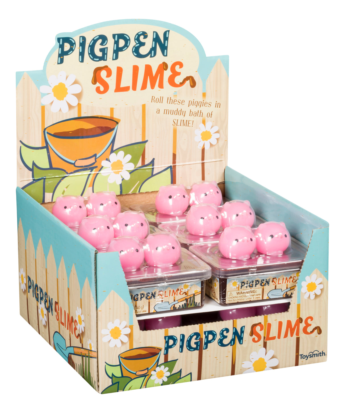 Slime toy set with pink pig molds and slime containers for Toy Smith 5782
