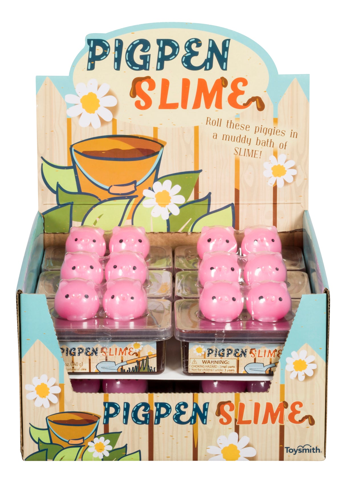 Toy set with pink pig molds and slime for play for Toy Smith 5782