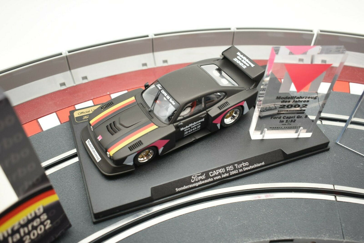 Scale model of a classic Ford Capri RS Turbo race car for Fly Car 96008