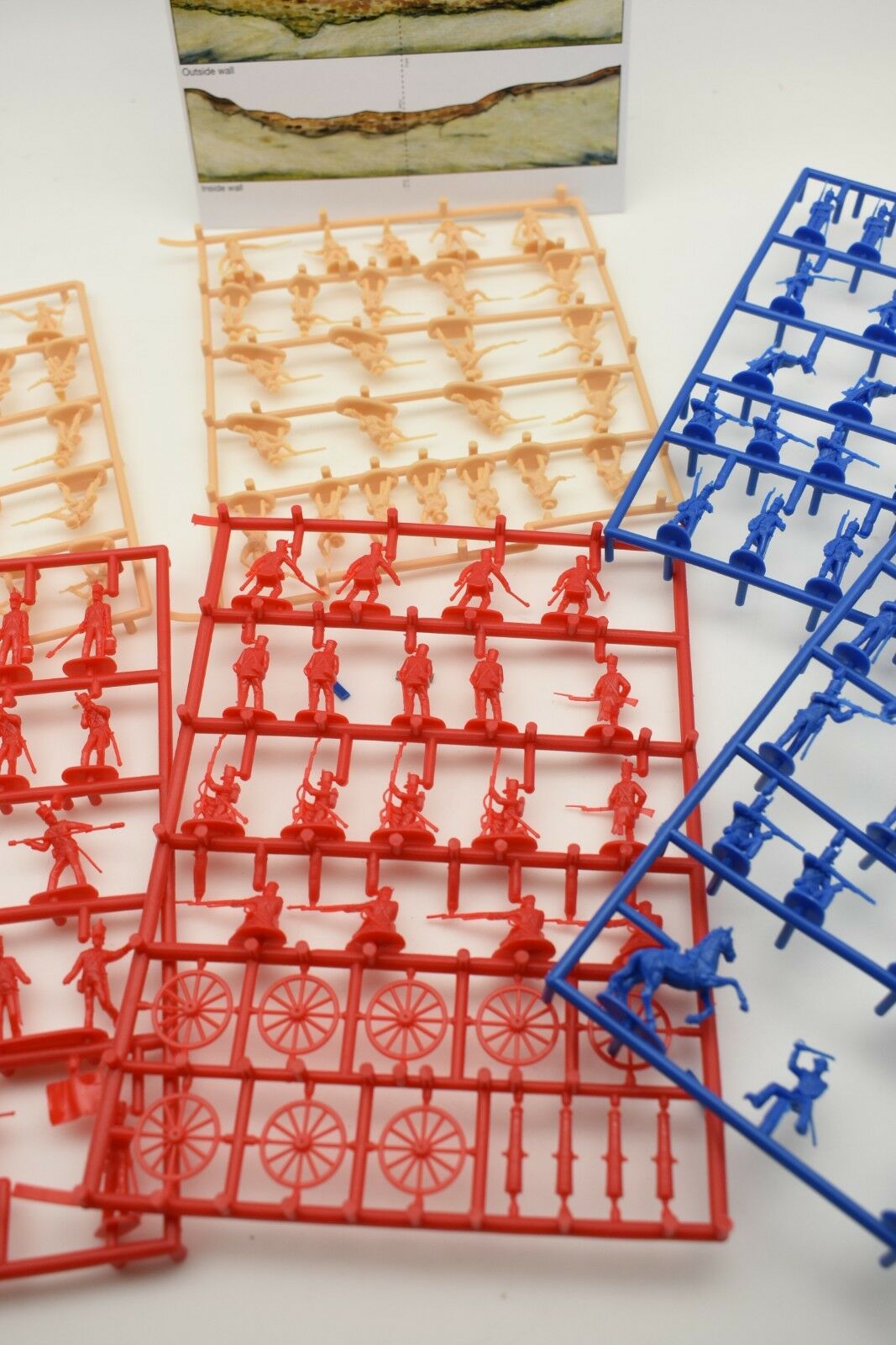 Miniature figures for a historical battle diorama set for Billy V 683
