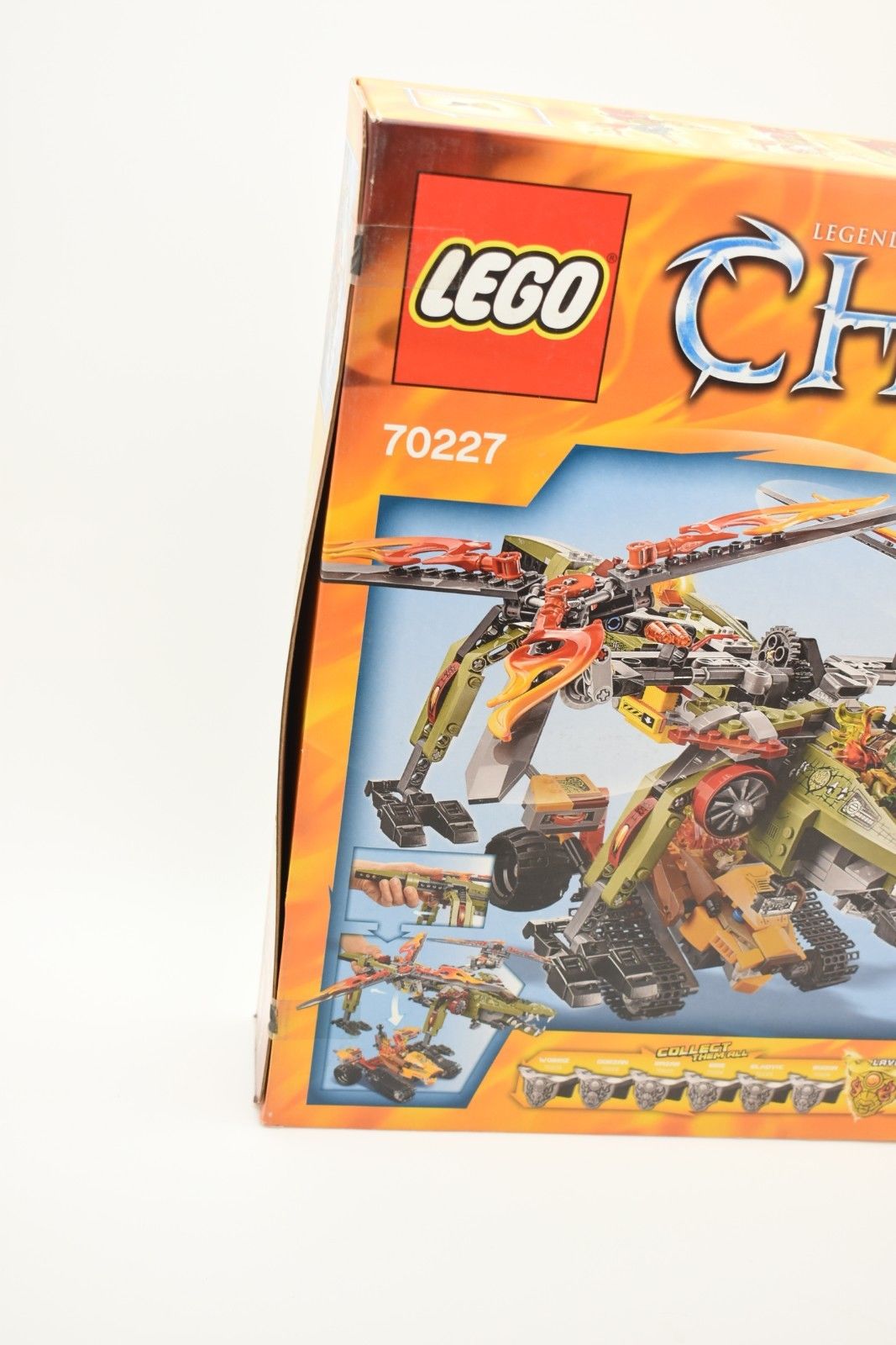 LEGO building kit box art featuring a large, detailed rescue vehicle