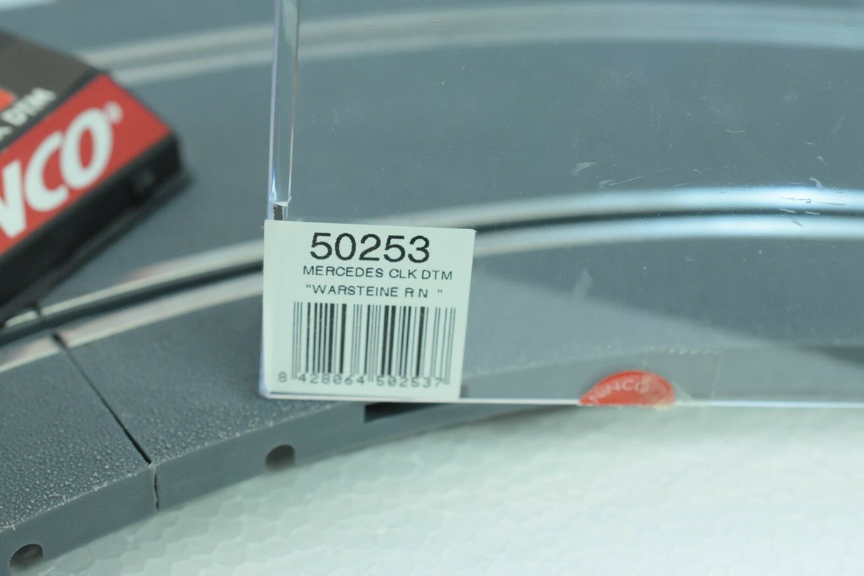 Product label showing model number 50253 for a Mercedes car track piece for ZZ Expired Kim Collection