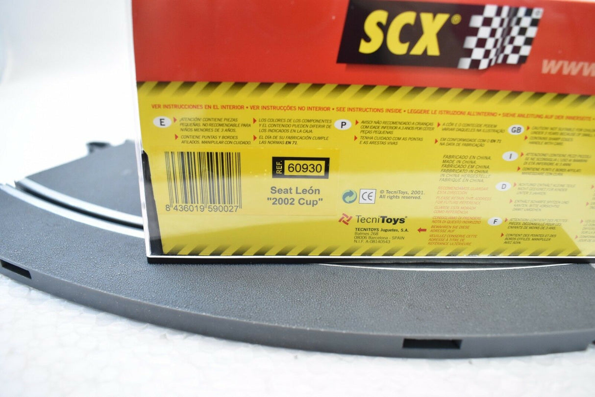 Toy car box for Seat León "2002 Cup" model for SCX 60930