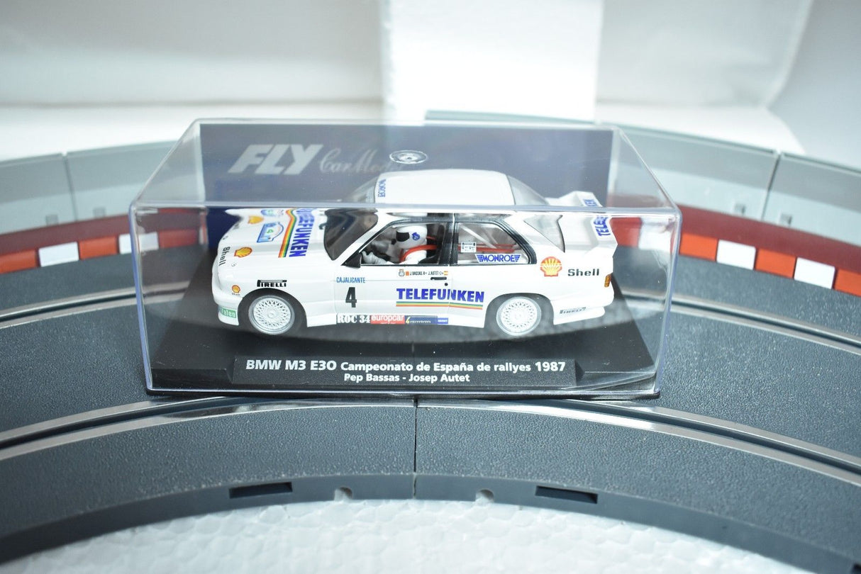Slot car of 1987 BMW M3 E30 rally car for Fly Car 88203