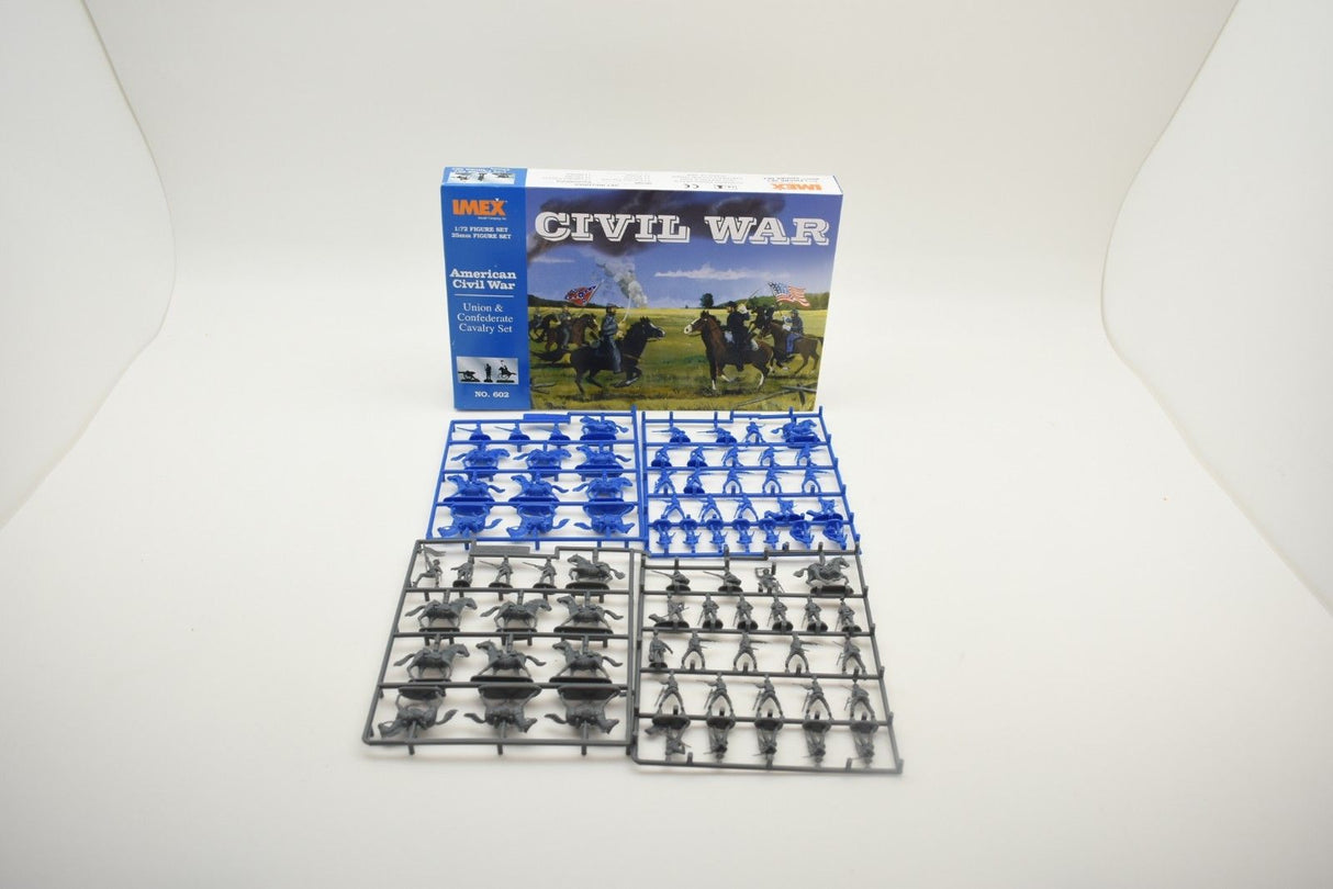 Civil War miniature wargaming set with blue and black figures for IMEX 602