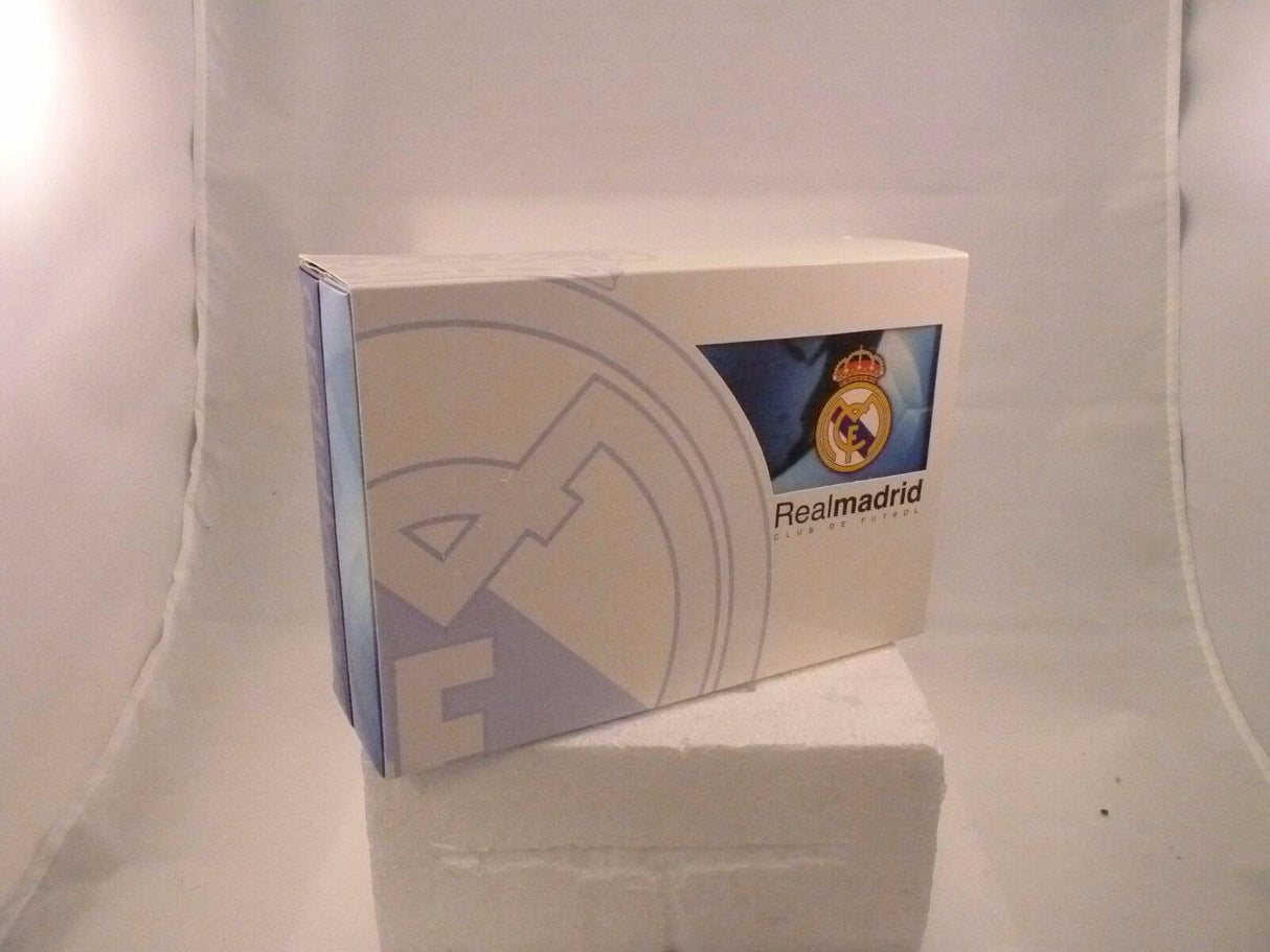 Box featuring Real Madrid crest and club branding for Fly Car RM01