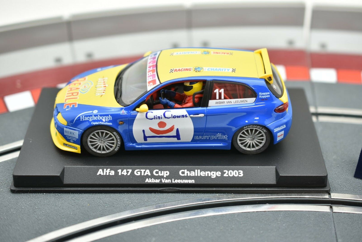 Slot car of a 2003 Alfa 147 GTA Cup race car for Fly Car 88143