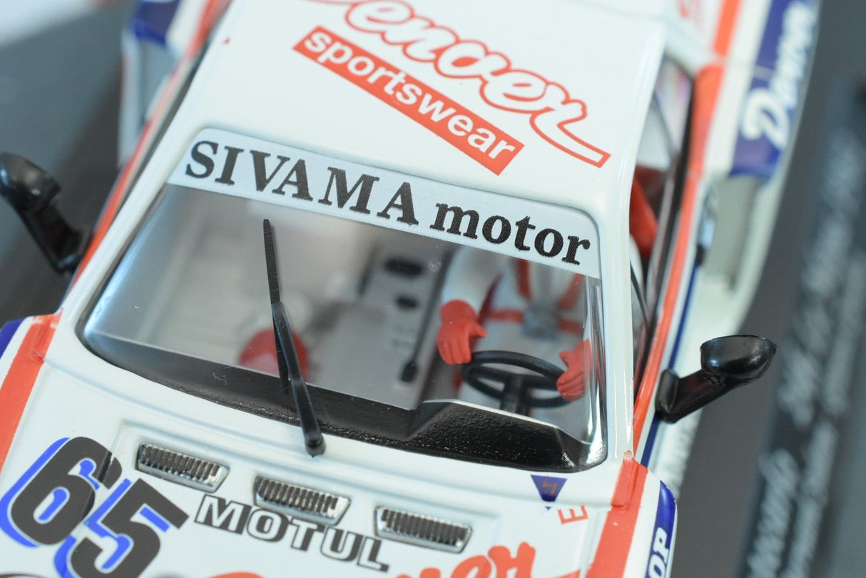 White race car model with "SIVAMA motor" visible on the windshield for Fly Car 07501