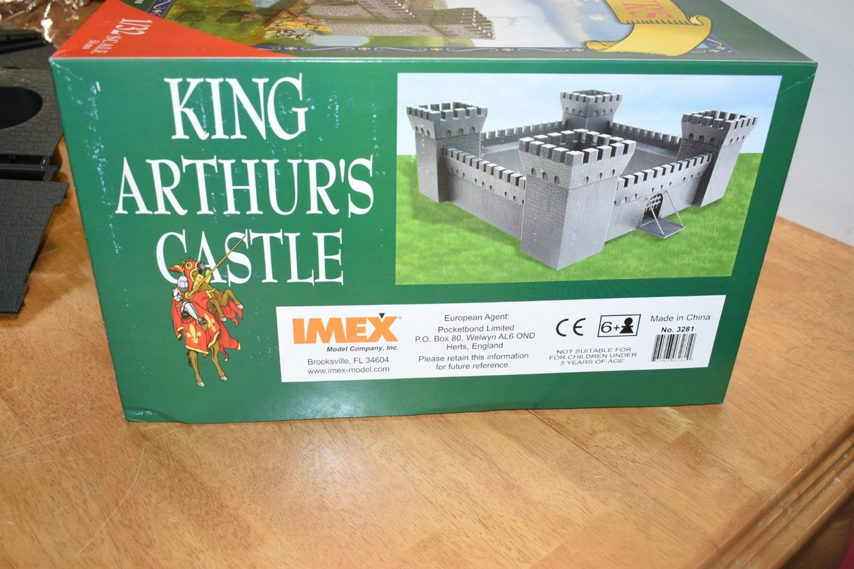 Model kit box art showing a castle structure and knight figure for IMEX IMX3281