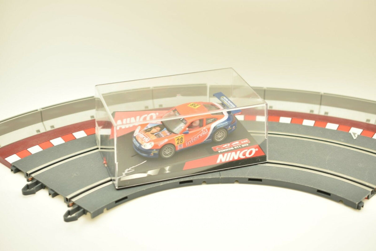 Porsche 911 GT3-R race car on a track section for Ninco 50259