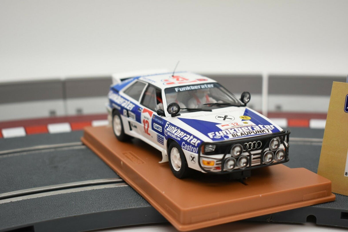 Model car of an Audi Quattro A2 Rally Safari 1984 race car for Fly Car 96097