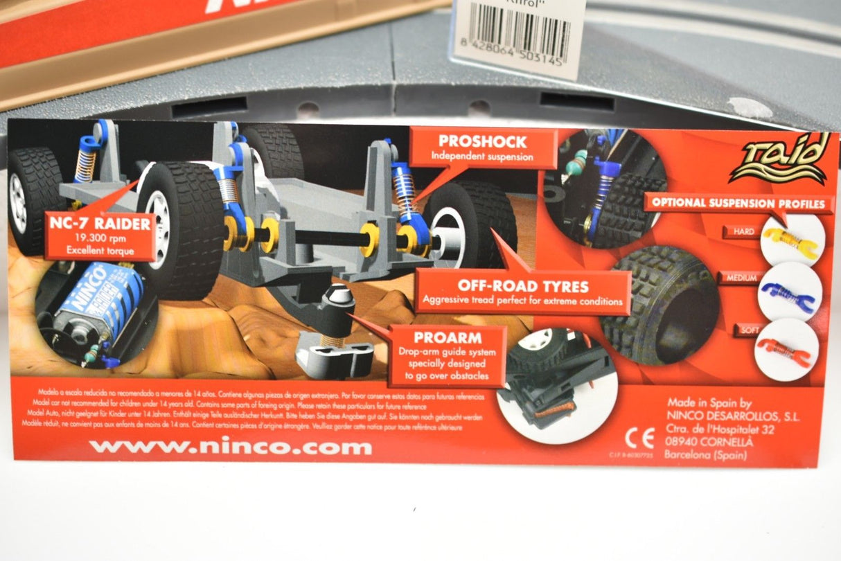 Toy car accessory set for off-road vehicle, including suspension and tires for Ninco 50314