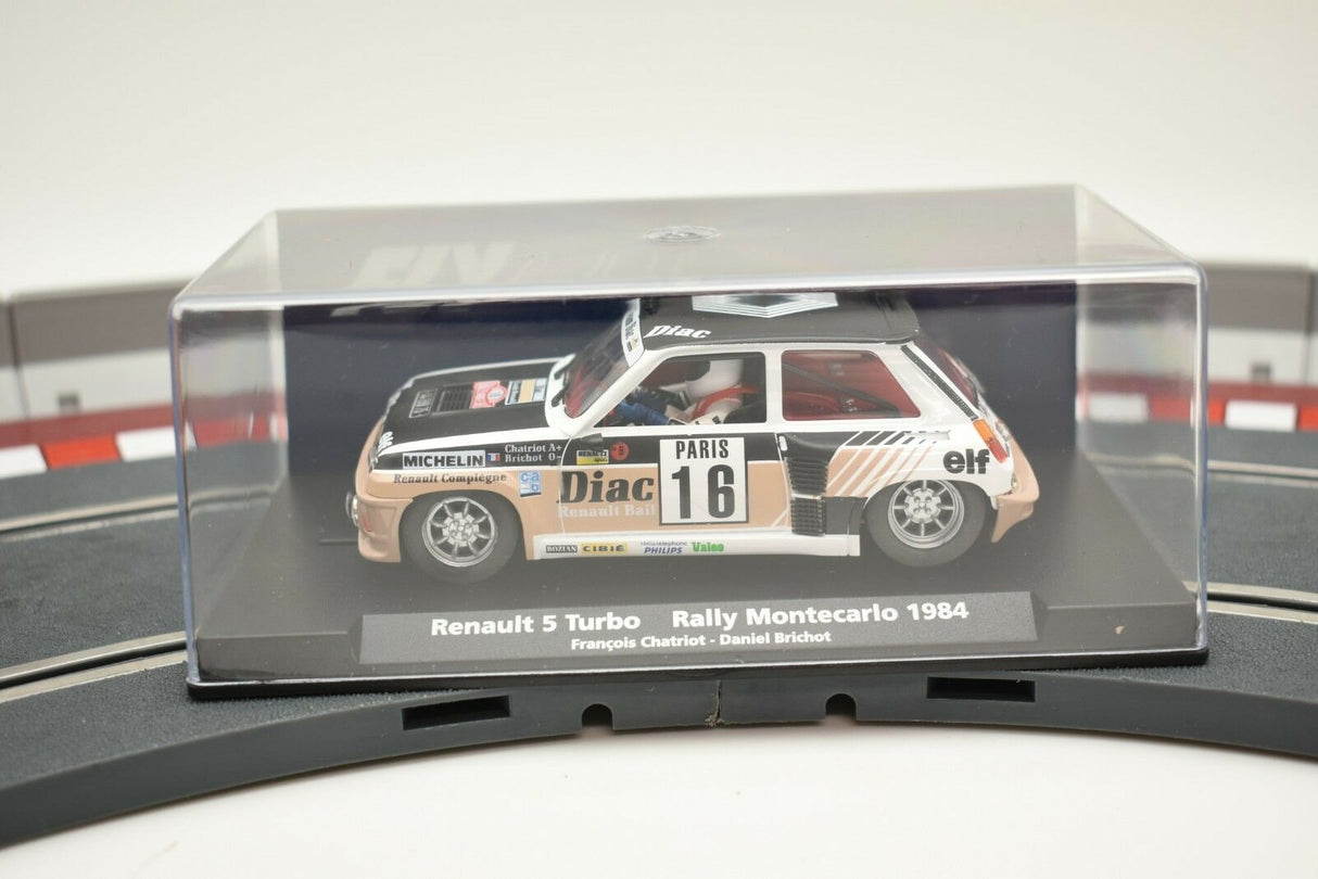 Slot car of 1984 Renault 5 Turbo rally car for Fly Car 88202, rear view