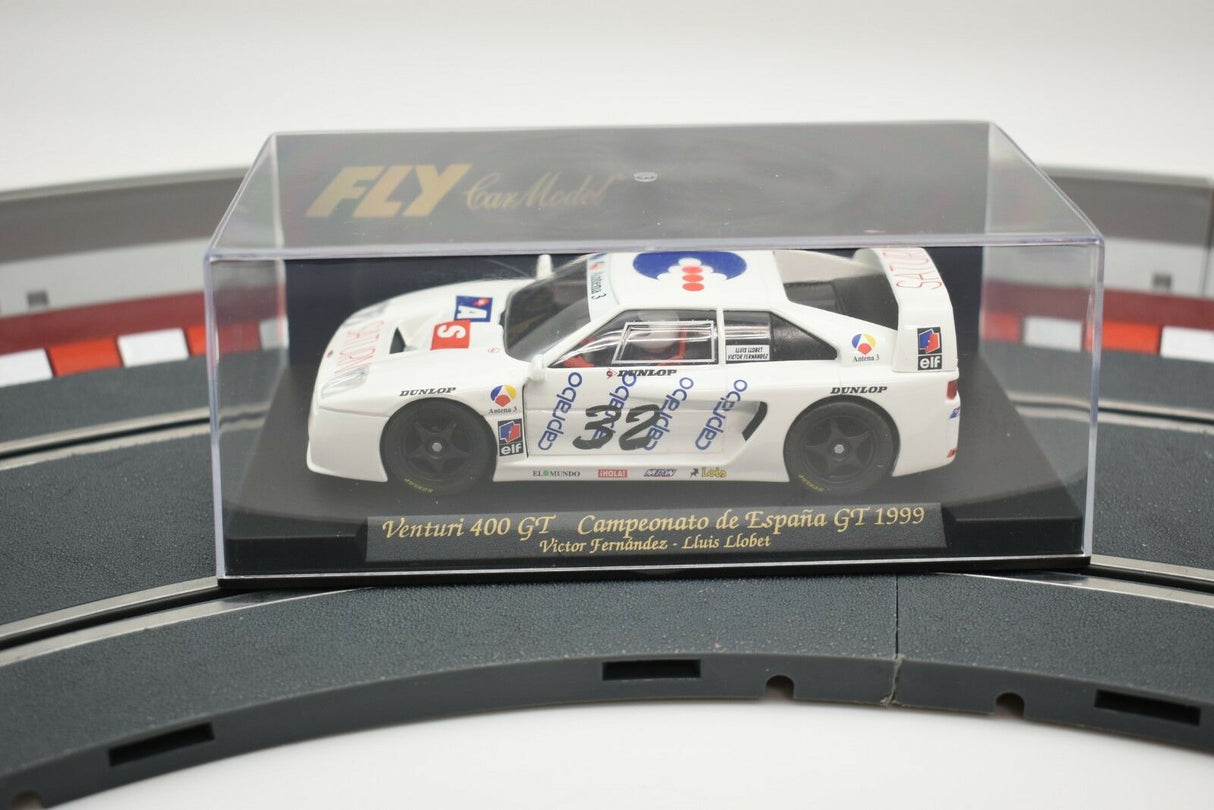 Slot car of a 1999 Venturi 400 GT race car for Fly Car 88021