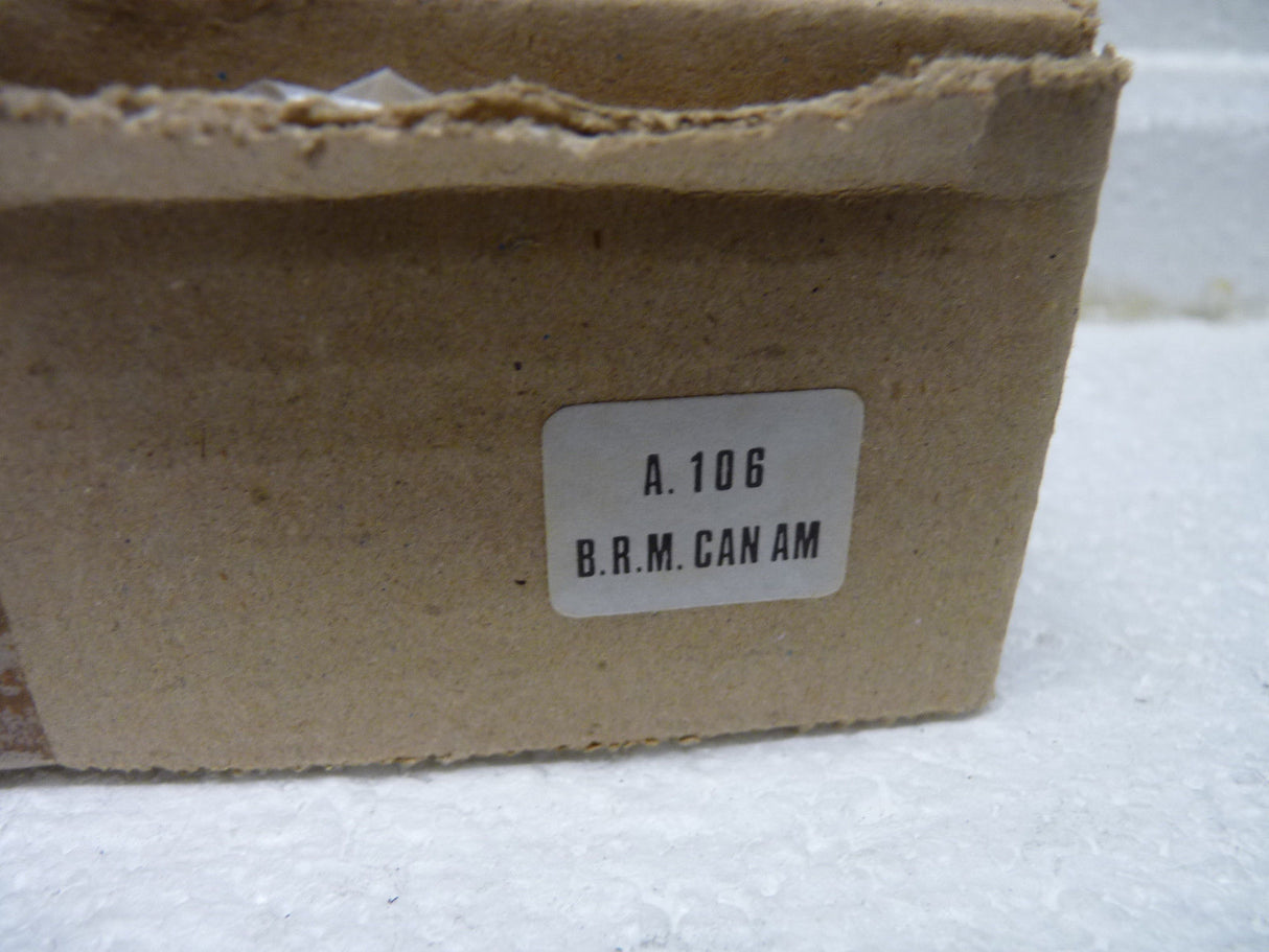Label on box showing "A.106 B.R.M. CAN AM" for Polistil Evolution