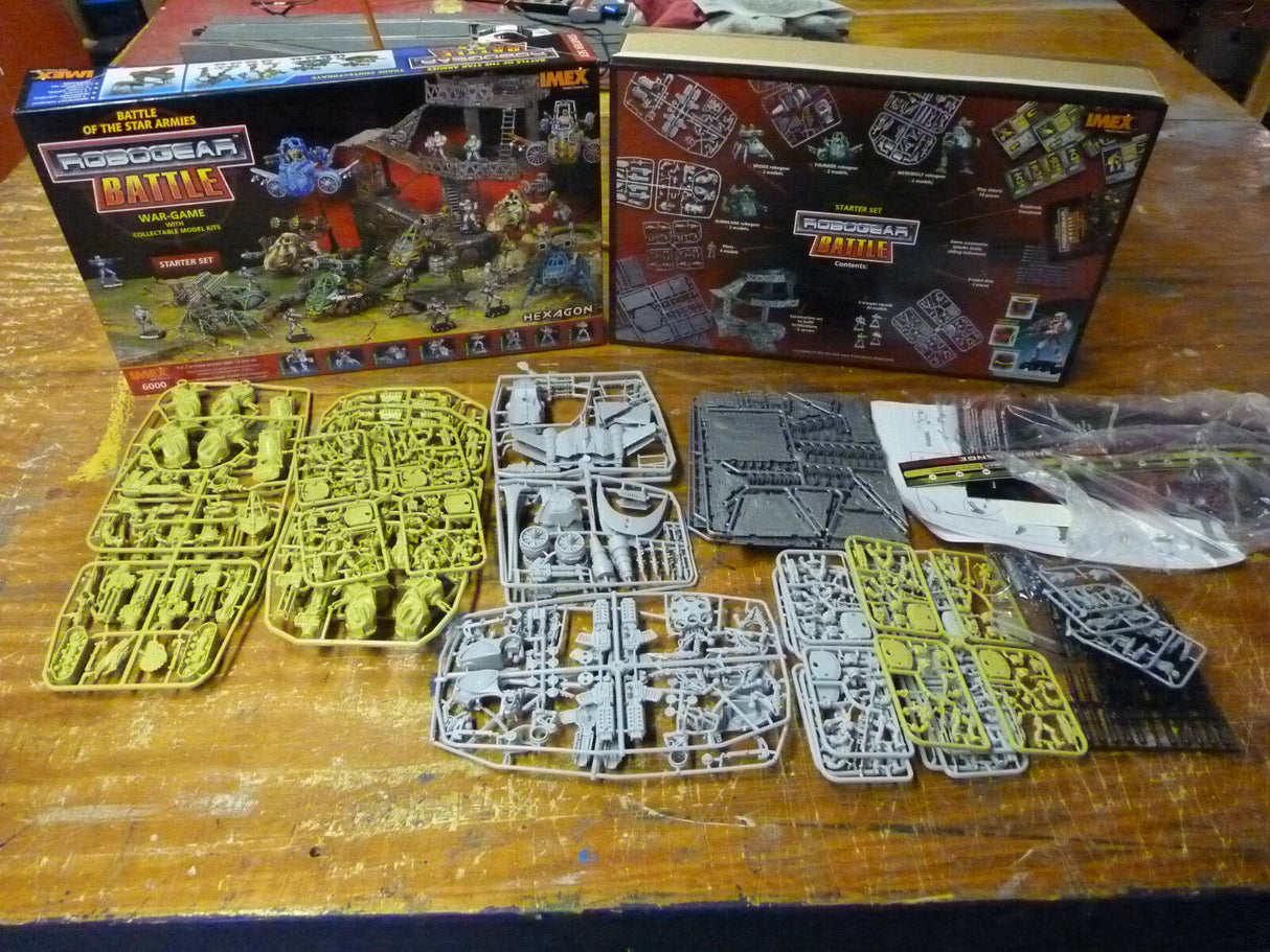 Assortment of sci-fi miniature wargaming plastic model sets for IMEX 6000