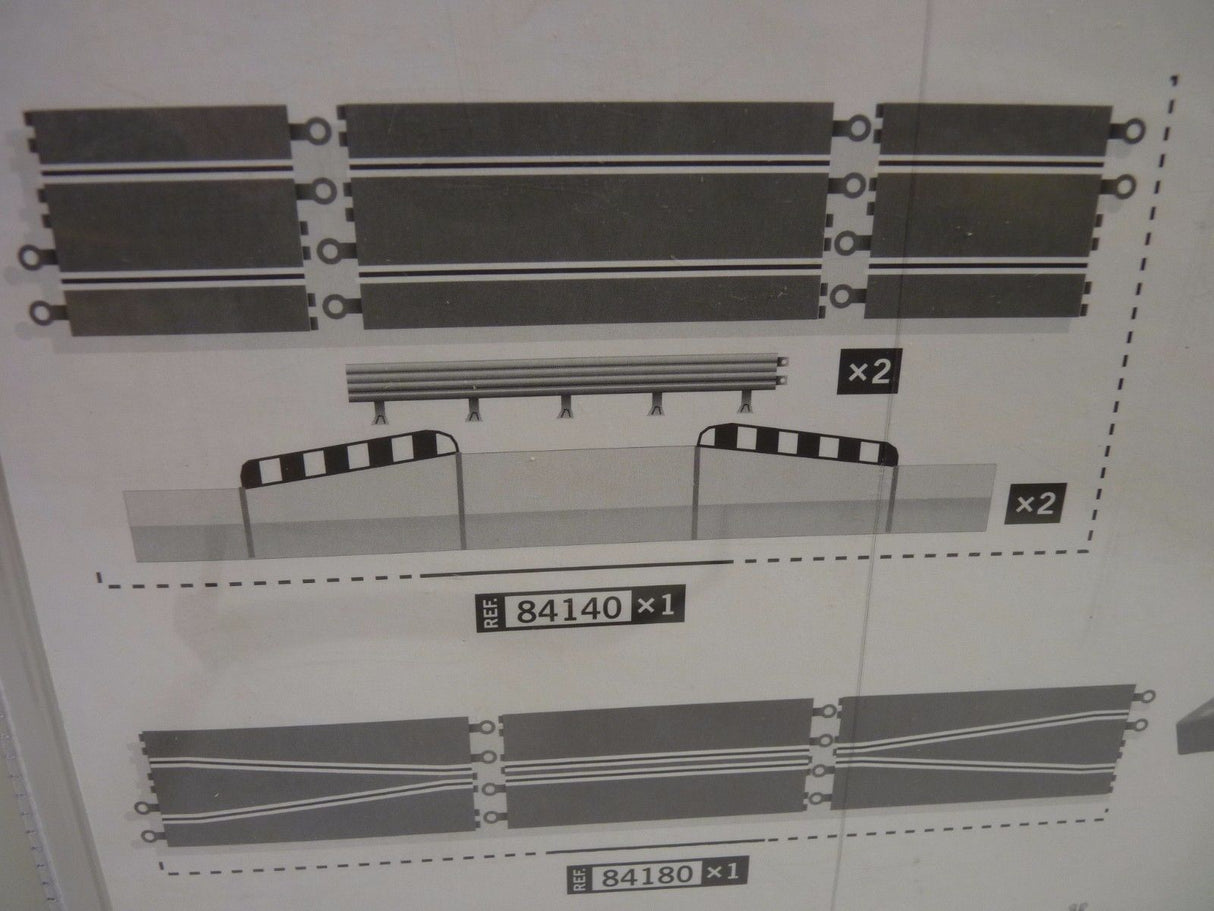 Hardware components for bridge construction, including various connection plates and supports for SCX 84140