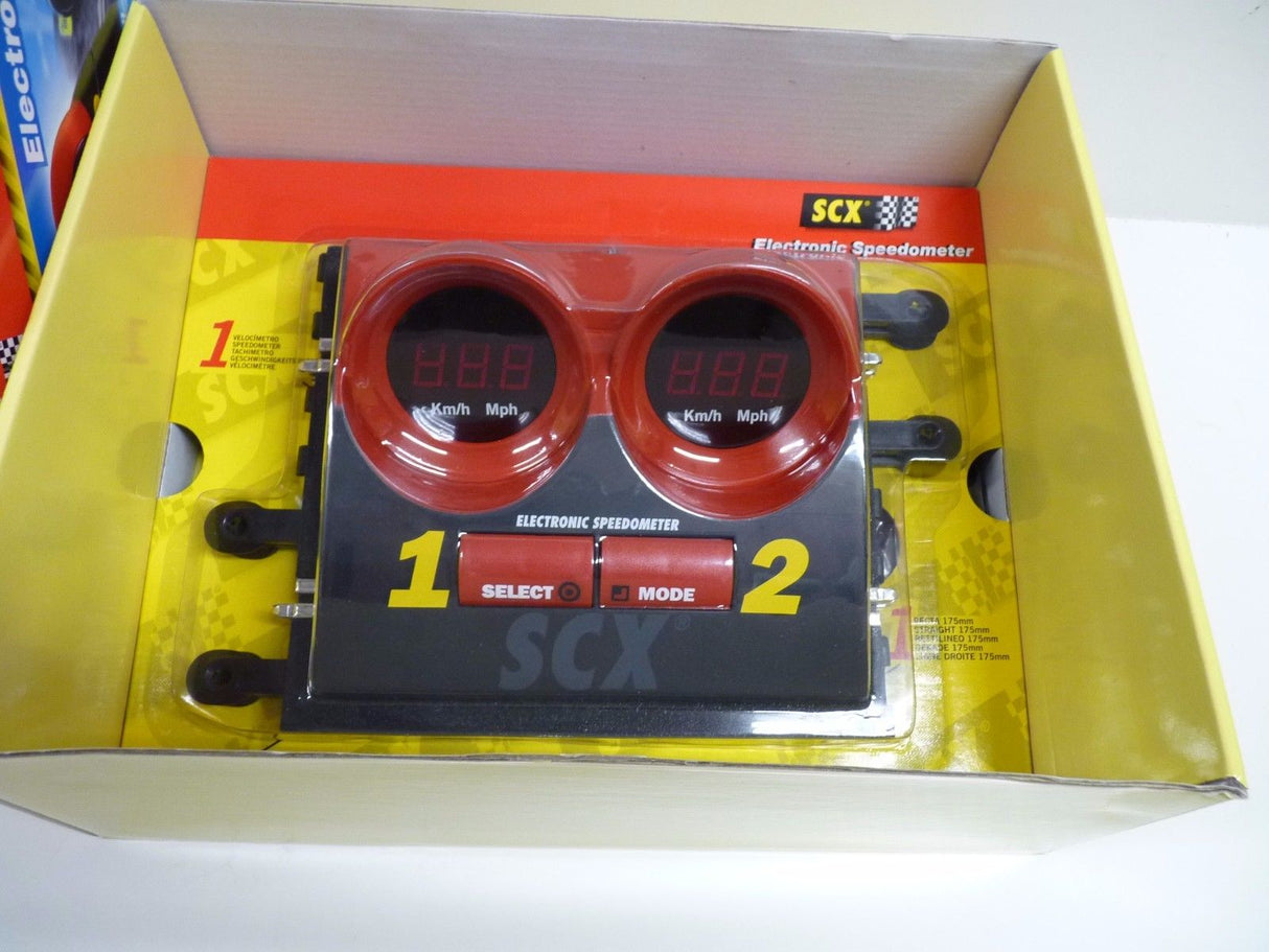 Electronic speedometer unit with two digital displays for speed measurement for SCX 302618251249