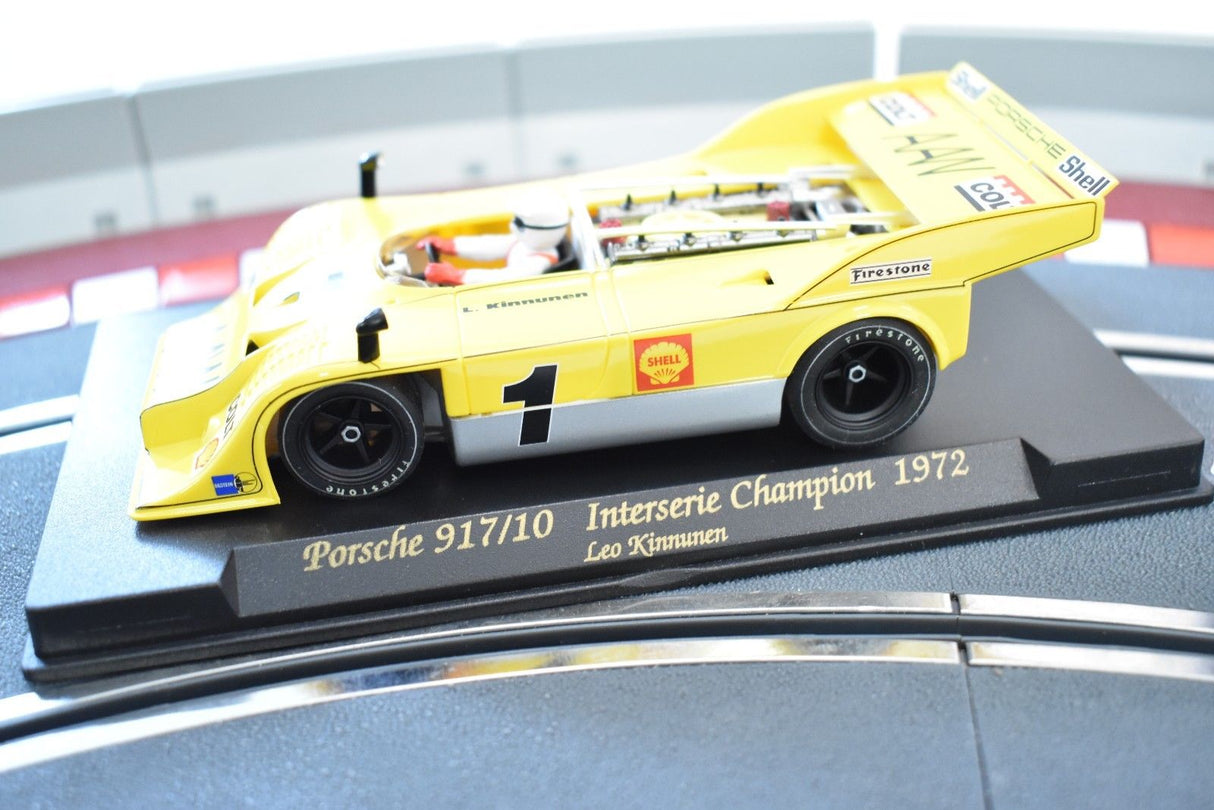 Yellow model car: Porsche 917/10 Interserie Champion 1972 for Fly Car 88014