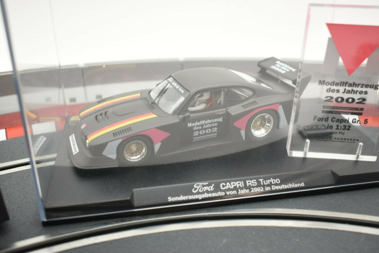Scale model of a 2002 Ford Capri RS Turbo car display for Fly Car 96008