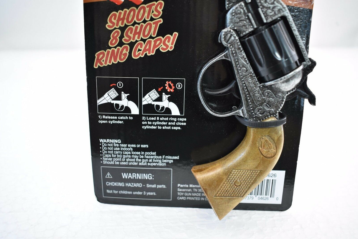 Revolver with loading instructions for 8-shot ring caps for Parris Toys 4626