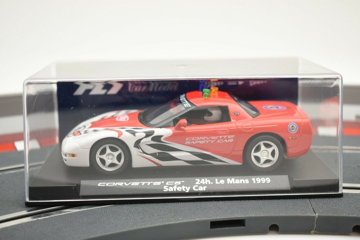 Red and white Corvette C5 race car model from 1999 Le Mans for Fly Car 99006