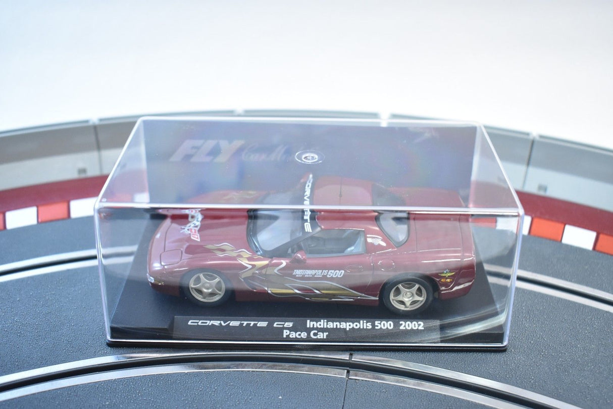 Red Corvette C5 race car display box, Indianapolis 500 2002 pace car for Fly Car 88068