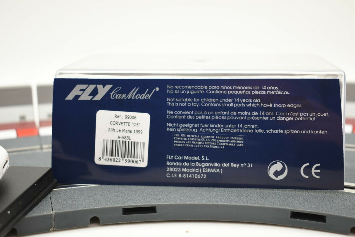 Fly Car Model packaging for Corvette C5 24h Le Mans 1999 slot car for 99006