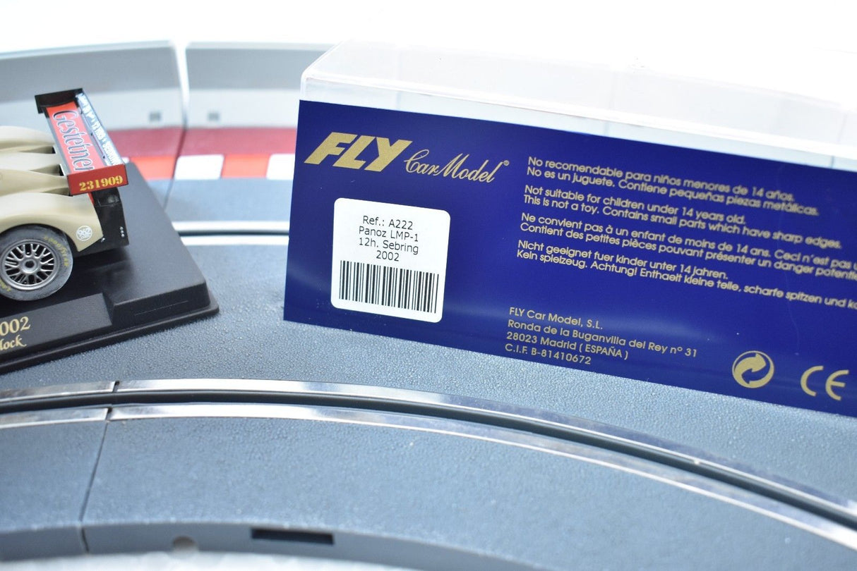 Model car box for Panoz LMP-1 12h. Sebring 2002 for Fly Car A222