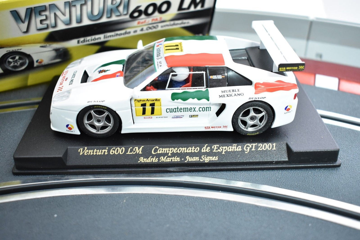 Scale model car: Venturi 600LM, 2001 Spanish Championship race car for Fly Car PA2, front view