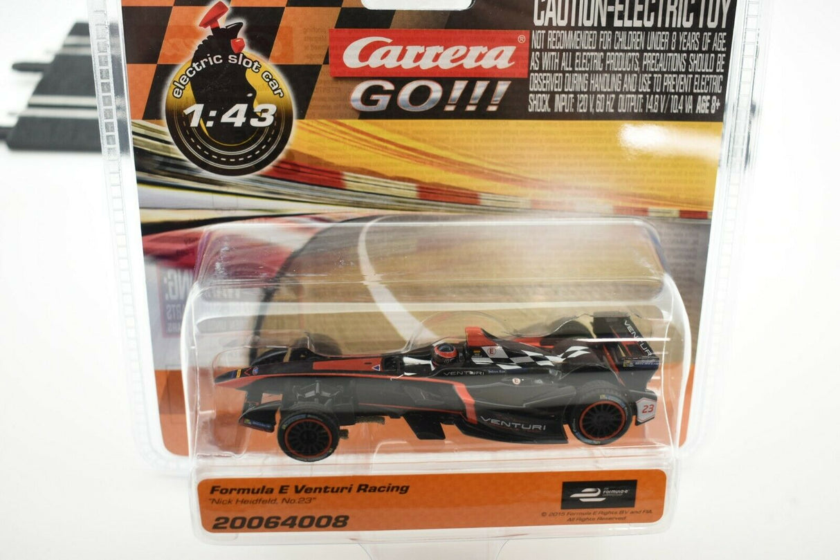 Slot car replica of Formula E Venturi Racing, Nick Heidfeld No. 23 for Carrera Go 20064008