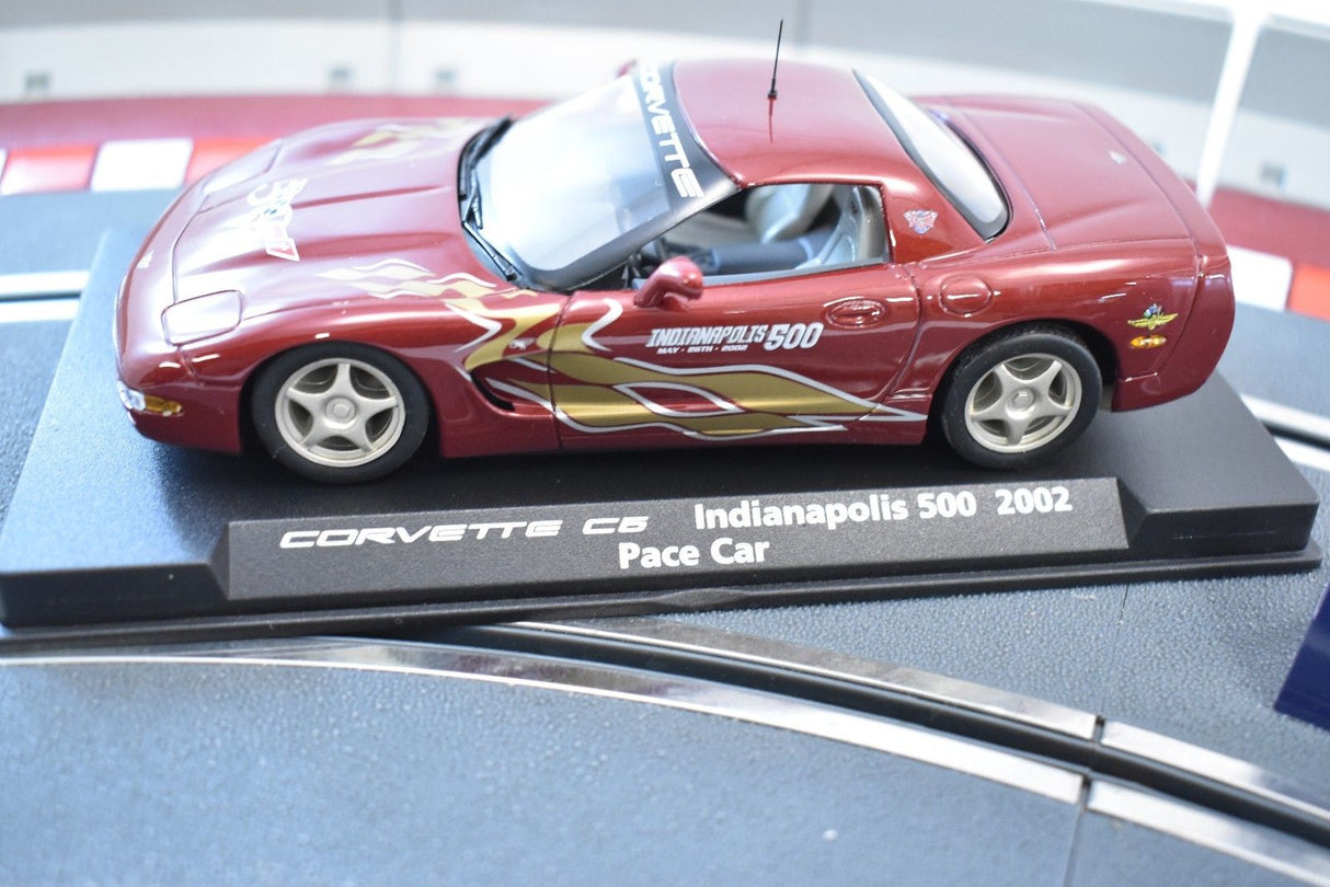 Red Corvette C5 slot car, Indianapolis 500 2002 Pace Car for Fly Car 88068