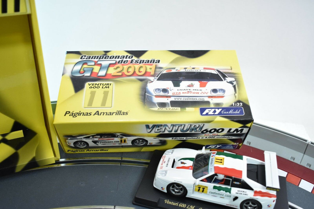 Model car box and slot car Venturi 600LM race car for Fly Car PA2