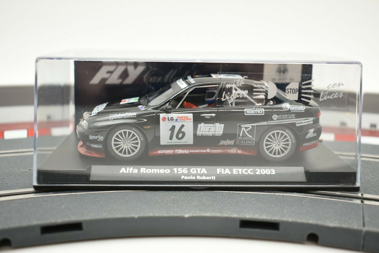 Slot car of 2003 Alfa Romeo 156 GTA race car for Fly Car 99015