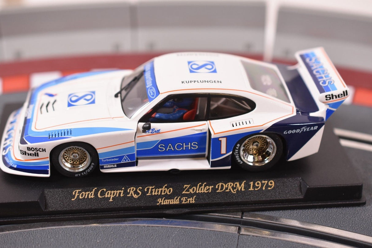 Model car of a 1979 Ford Capri RS Turbo race car for Fly Car A141L