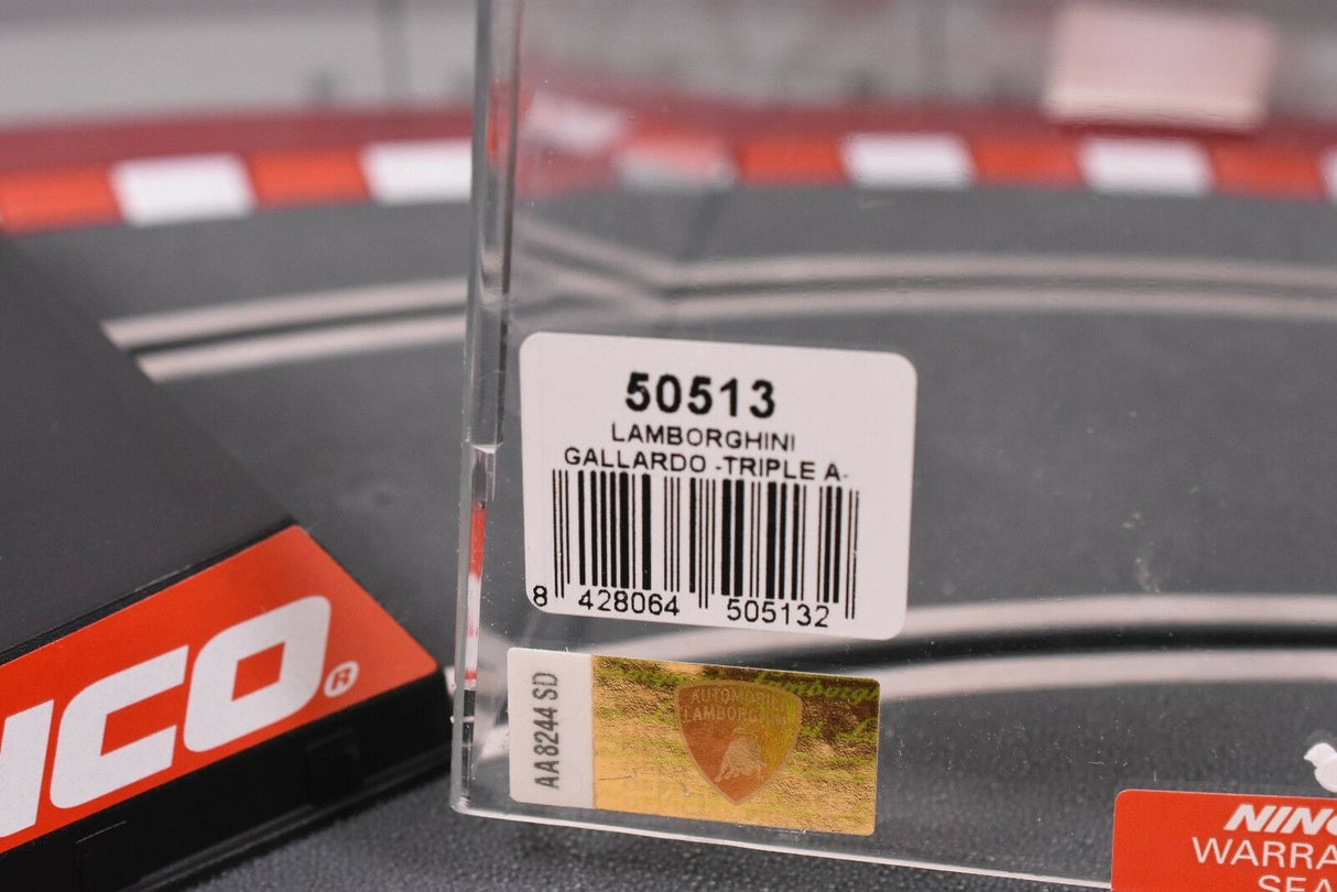 Product box label showing model number 50513 for a Lamborghini Gallardo car for ZZ Expired Kim Collection