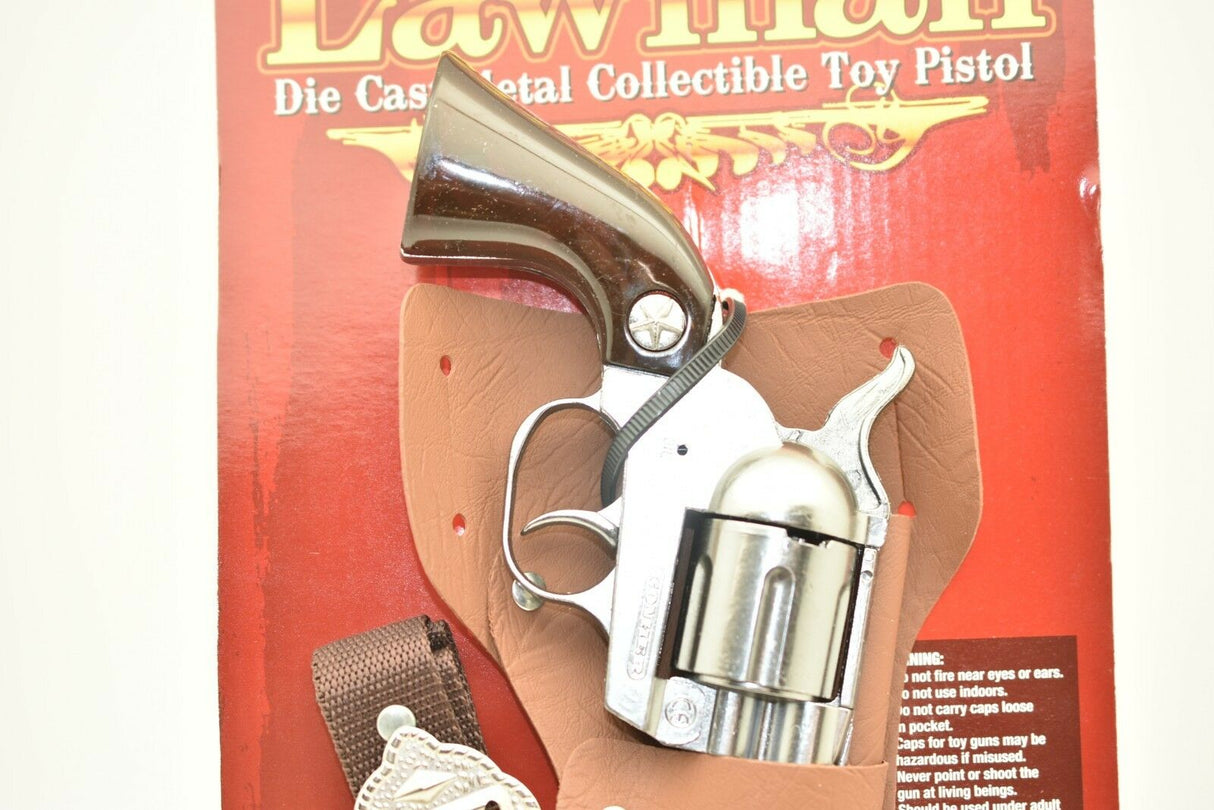 Toy pistol and holster set, featuring a metal replica gun for Parris Toys 4707C