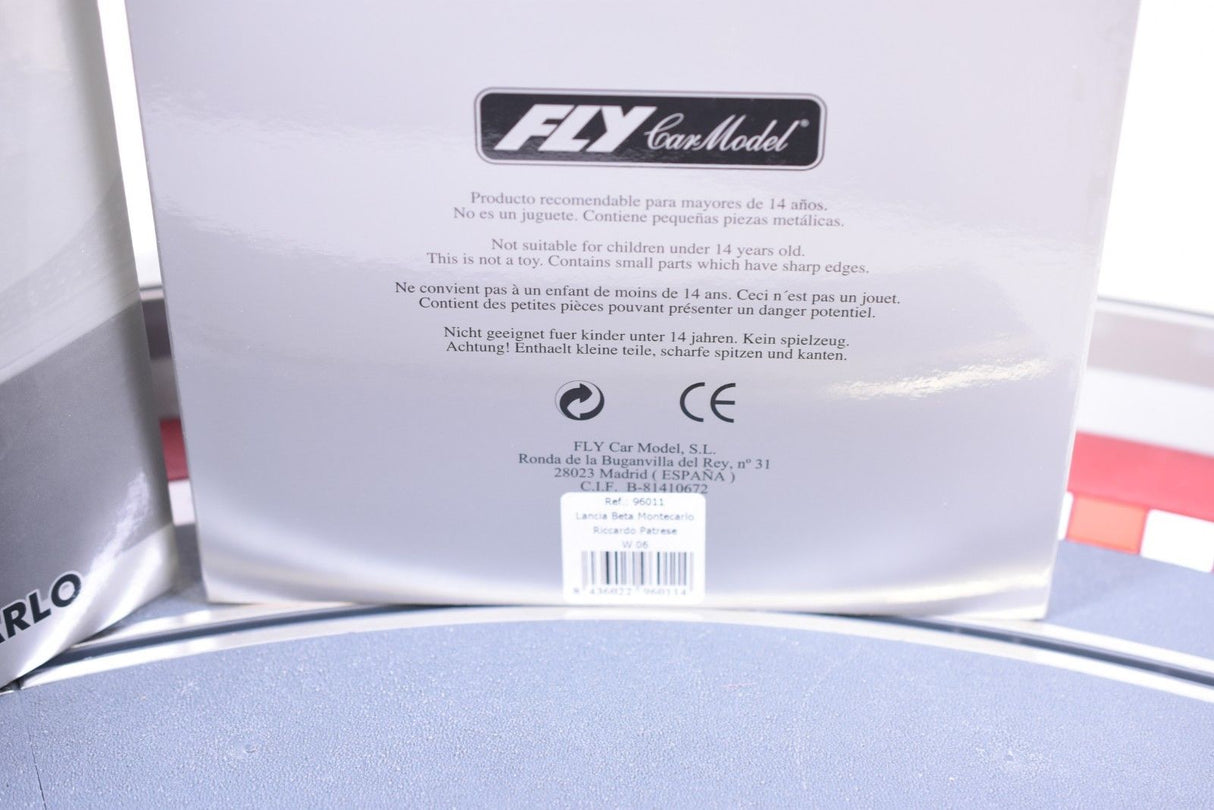 Toy box with safety warnings for children under 14 years old for Fly Car 96011