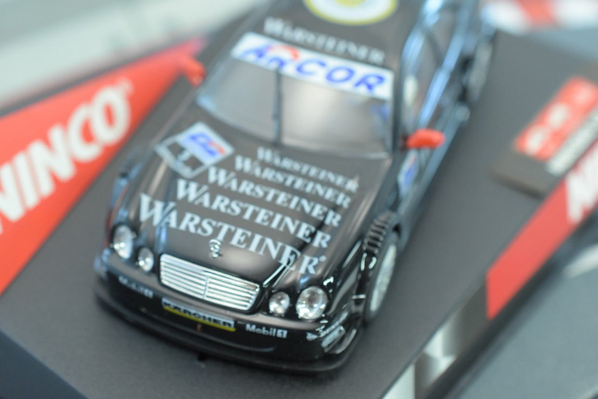 Black Mercedes race car model with "Warsteiner" sponsorship decals for ZZ Expired Kim Collection 50253, rear view
