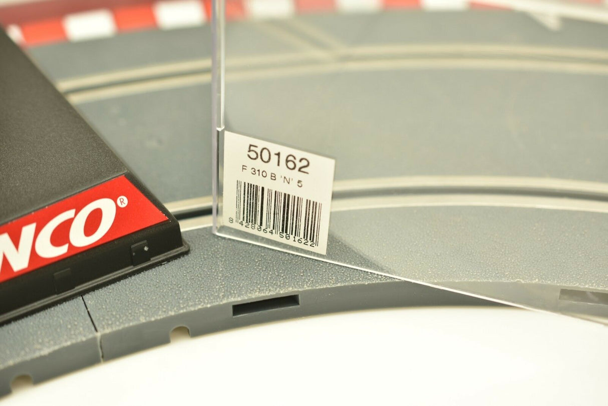Product tag showing item number 50162 for a slot car set for ZZ Expired Kim Collection