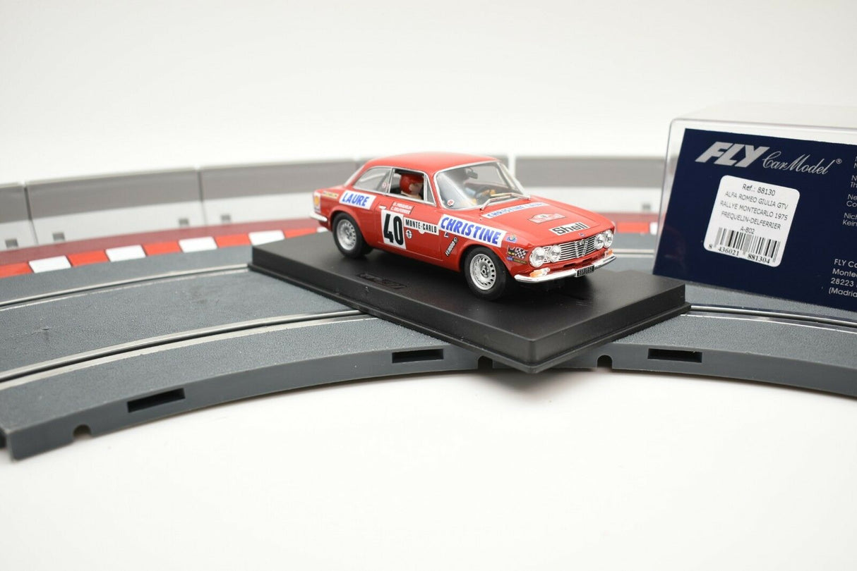 Red Alfa Romeo Giulia GTV rally car model on track section for z Fly Cars Expired 88130