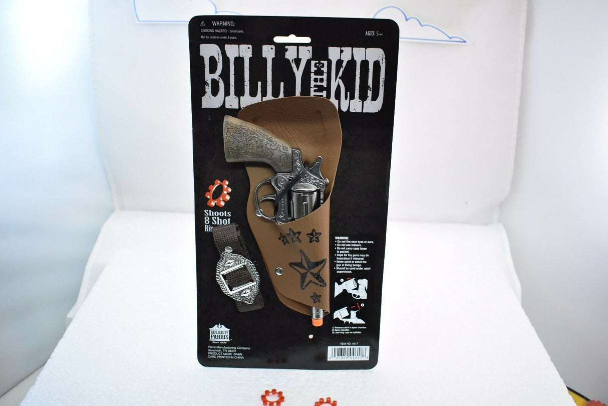 Toy revolver and holster set for "Billy the Kid." for Parris Toys 4617