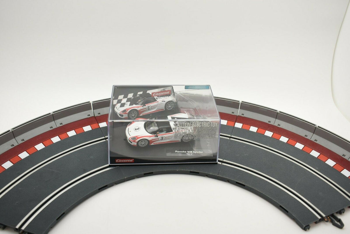 Carrera Porsche 918 Spyder race car set on track for 48627477