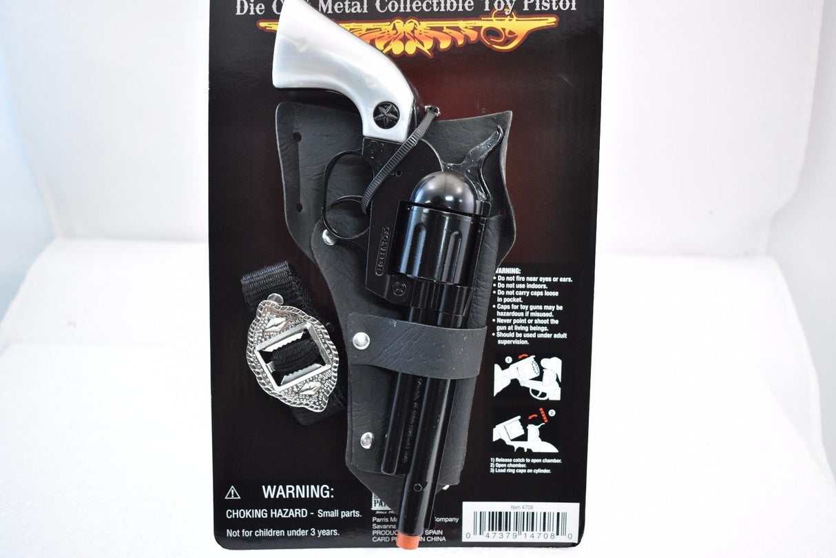 Toy pistol and revolver set for children, featuring metal construction for Parris Toys 4708B