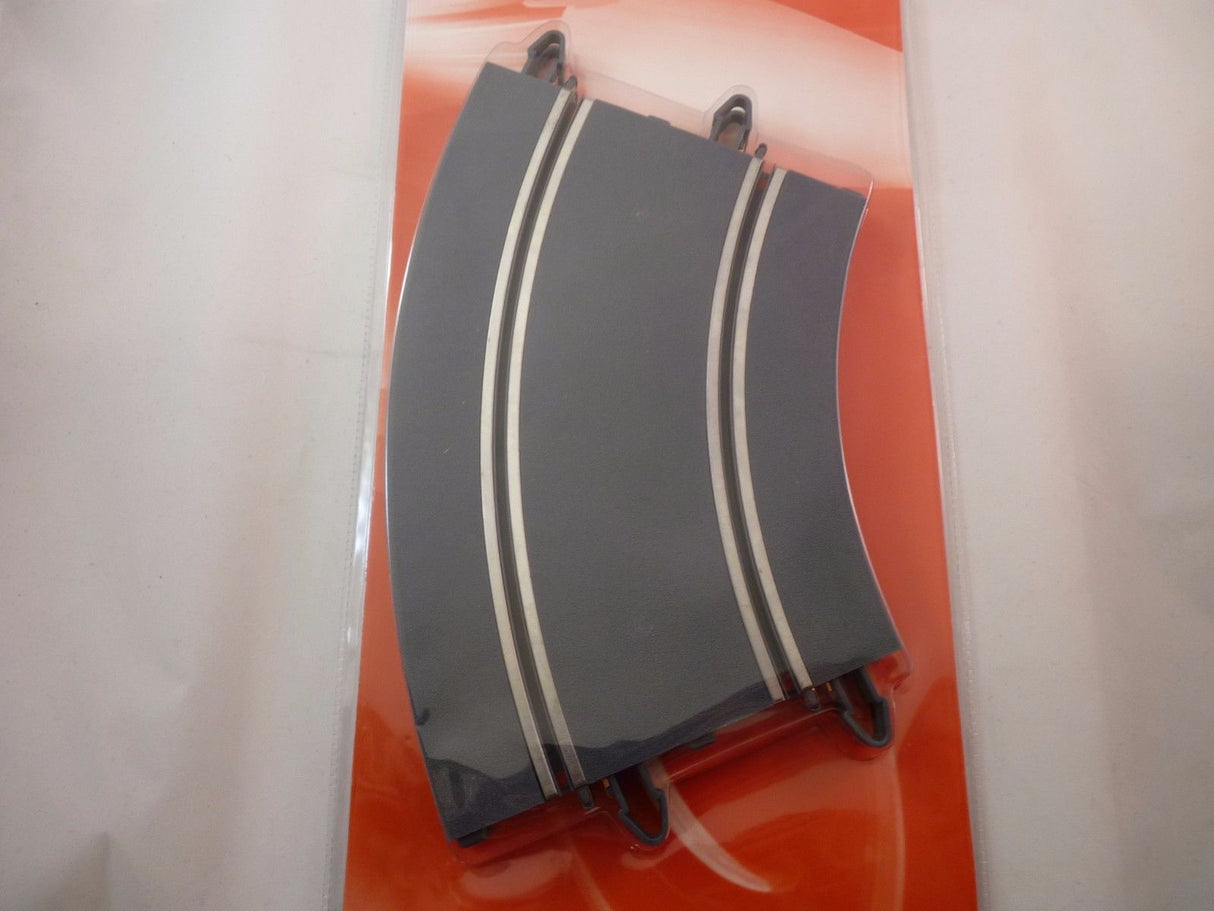 Curved, dark gray shower curtain liner with white stripes for SCX B02001X200