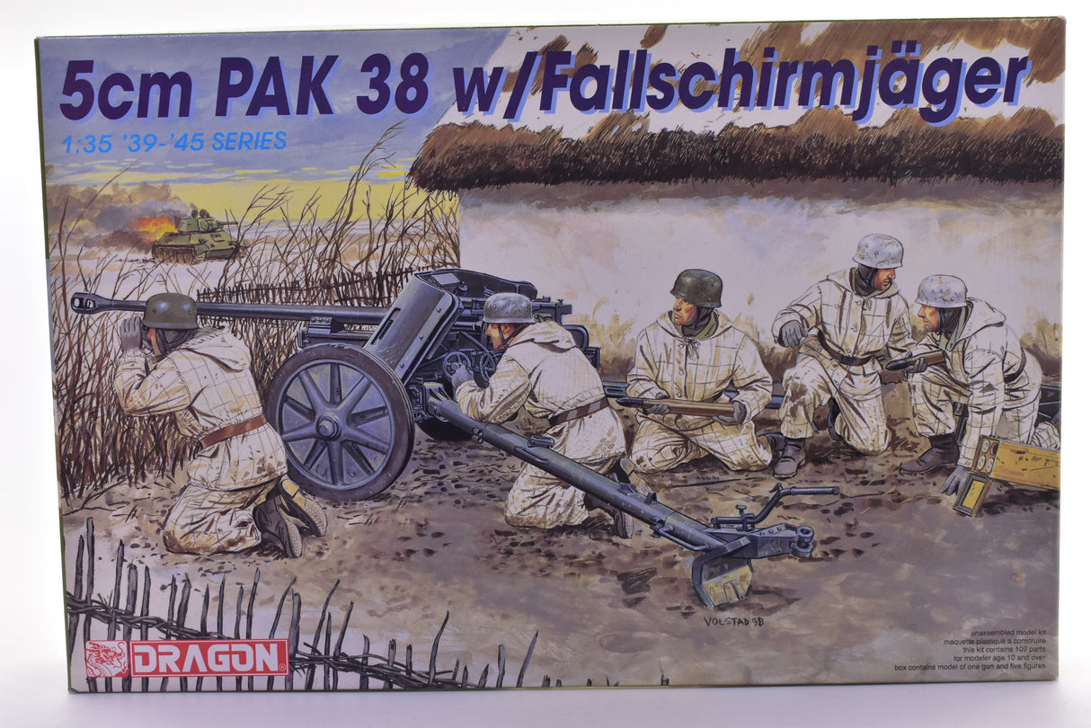 5cm PAK 38 w/Fallschirmjager 39-'45 Series 1:35 | 6118 | Dragon Model