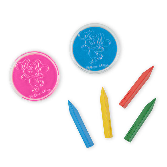 Stamps and crayons for Blue's Clues and You! activity set for Melissa and Doug 33015